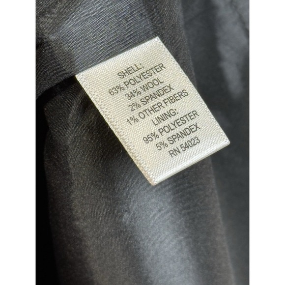 Banana Republic Tweed Wool Blend Lined Pencil Zip Skirt Gray Womens Size 4 - Picture 6 of 8